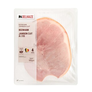 Delhaize | Jambon cuit à l'os en tranches 
