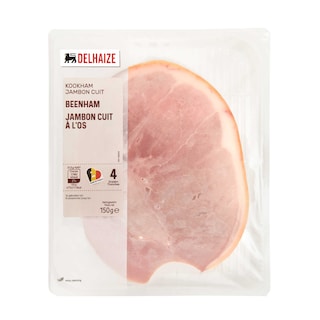 Delhaize | Jambon cuit à l'os en tranches 