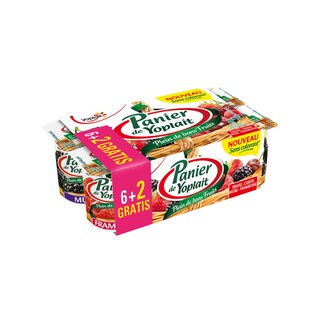 Yoplait | Panier de Yoplait | Yaourt | Fruits rouges | 6+2 gratis 