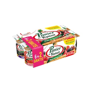 Yoplait | Panier de Yoplait | Yaourt | Fruits rouges | 6+2 gratis 