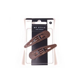 My Style | Basic | Clicclac | 8cm | Bruin + print 