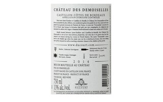 France - Frankrijk | Castillon Côtes de Bordeaux | Château des Demoiselles 2014 Rouge 