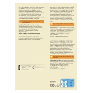 Delhaize | soupe | Lentilles 