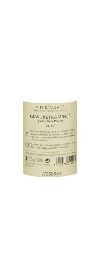 France - Frankrijk | Alsace - Cave d'Ingersheim | Gewurztraminer 2017 