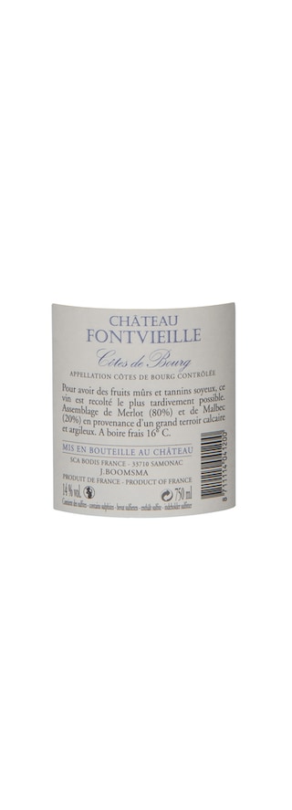 France - Frankrijk | Bordeaux - Côtes de Bourg | Château Fontveille 2015 Rood 