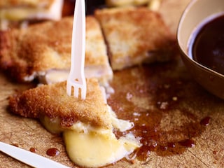 Cordon bleu au fromage Averbode et sauce à la bière