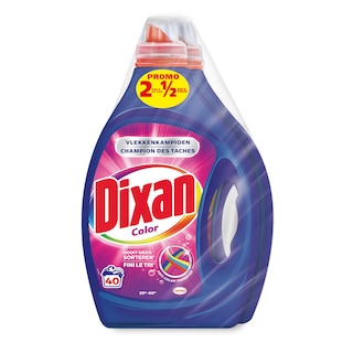 Dixan | Lessive | Gel | Color | 2L | 2ème à 1/2 prix 