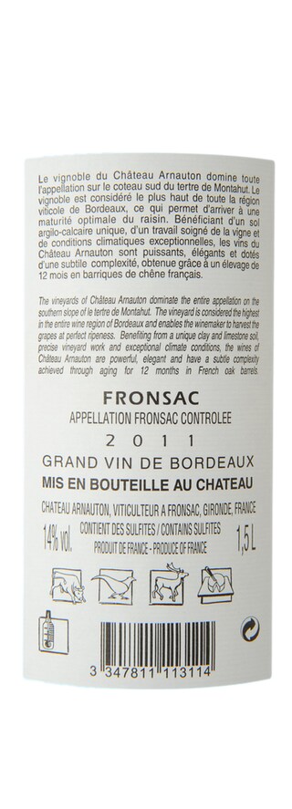 FR BORDEAUX FRONSAC | Château Arnauton 2011 