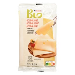 Delhaize | Bio | Fromage | Gouda | Jeune | Tranches | Bio 