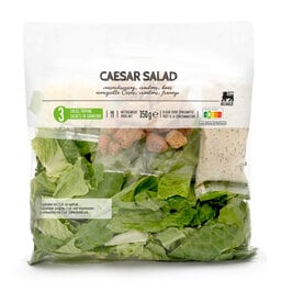 Caesar salade met dressing
