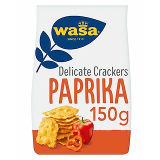 Wasa | Mini Crackers | Delicate Thin | Paprika 150 gr
