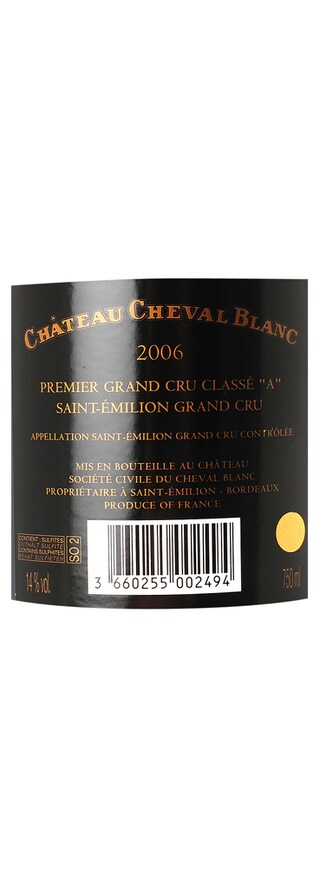France - Frankrijk | Bordeaux Saint Emilion | CHATEAU CHEVAL BLANC GCC 2006 