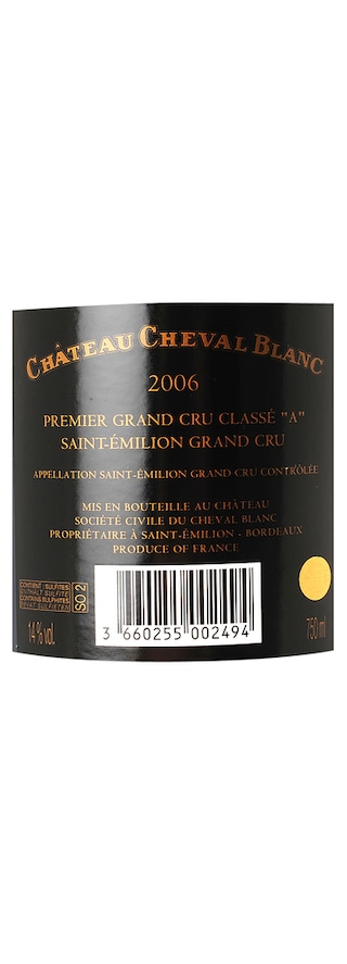 France - Frankrijk | Bordeaux Saint Emilion | CHATEAU CHEVAL BLANC GCC 2006 