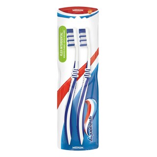 Aquafresh | 2 brosses a dents | Flex interdental | Med 