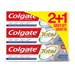 Colgate | Dentifrice | Total Ename | 2+1 gr 