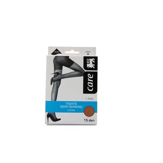 Delhaize | Care | Panty lycra 15D semi glans moka M 