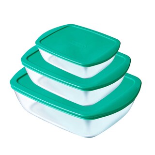 Pyrex | Set Schotels | Groen 