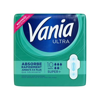 Vania | Serviettes hygiéniques | Super+ | Extra fines 