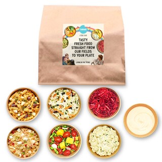 Foodmaker | Vedgebag | 6 Salades | Taboulé feta | Kool | Bieten | Aardappelsalade | Samba | Cocktaildressing 