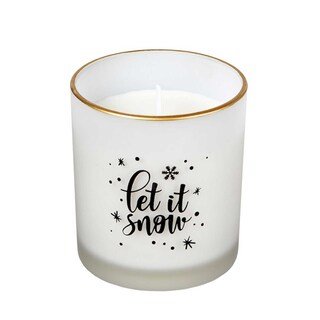 Spaas | Kaars in glas | Let it snow | wit 