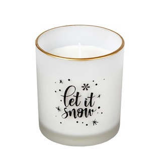 Spaas | Kaars in glas | Let it snow | wit 