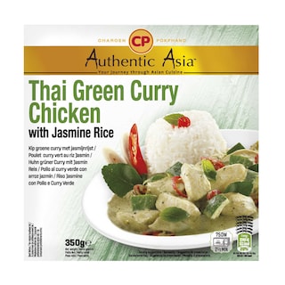 Authentic Asia | Kip | Groene curry | Jasmijnrijst 