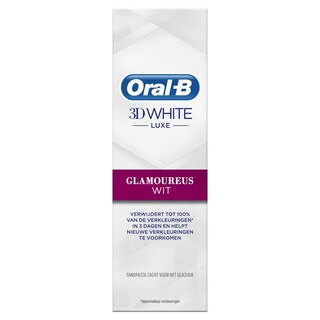 Oral-B | Dentifrice | 3D white | Luxe | Glamoureux | Blanc 