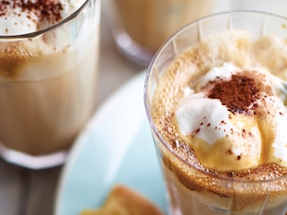 Café frappé nappé à la crème