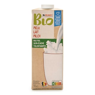 Delhaize | Bio | Lait | Demi-écrémé | Bio 