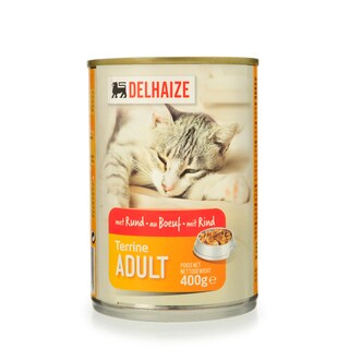 Delhaize | Aliment chat | Terrine | Boeuf 