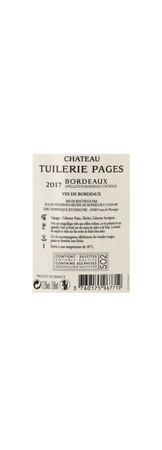 France - Frankrijk | Bordeaux - Bordeaux AC | Château Tuilerie Pages 2017 