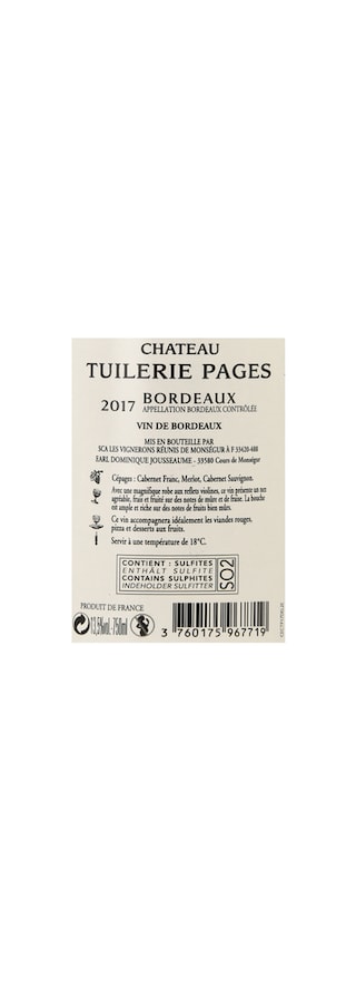 France - Frankrijk | Bordeaux - Bordeaux AC | Château Tuilerie Pages 2017 