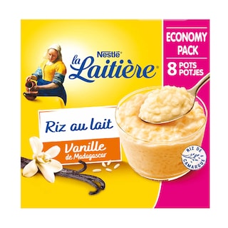 La Laitière | Vanille | Riz au lait | 7+1 gratuit 