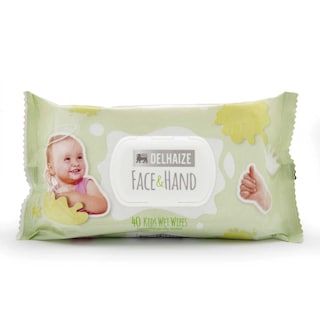Delhaize | Care | Lingettes | Humide | Visage-Mains 