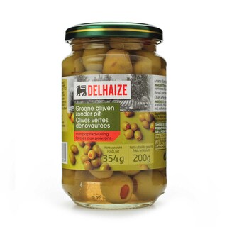 Delhaize | Olives | Vertes | Pâte poivrons 