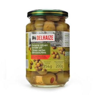 Delhaize | Olives | Vertes | Pâte poivrons 