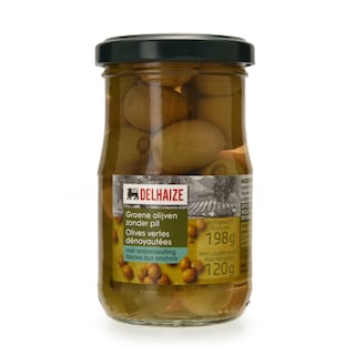 Delhaize | Olives | Vert | Farce anchois 