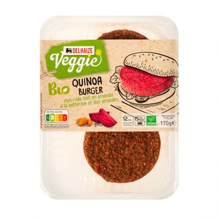 Delhaize | Bio | Quinoa burger met rode biet | Bio 