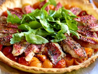 Tarte marine aux tomates cerise