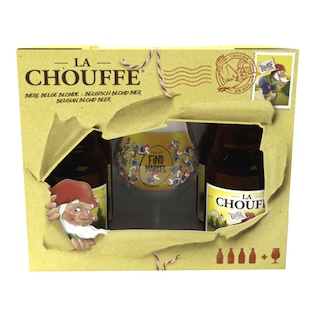 La Chouffe | Chouffe|Bière de specialitité Belge|Blonde|8%|Giftpack|Bouteille 