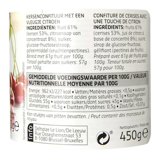 Delhaize | Confituur | Ex61% Kersen 
