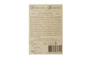 France - Frankrijk | Sud-Ouest - Jurançon | Domaine Barrère 2014 Blanc 