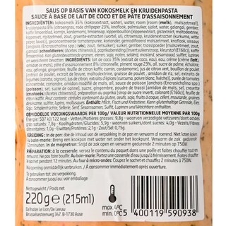 Delhaize | Thai style | rode curry saus 