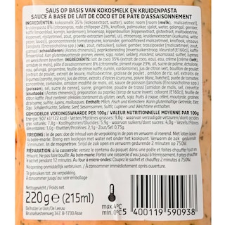 Delhaize | Thai style | Sauce curry rouge 