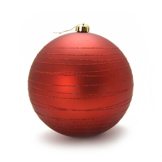 Delhaize | Matte plastic bal | rood | 20cm 