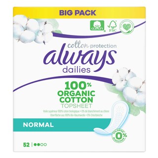 Always | Cotton | Protège-slips | Normal 52 pc