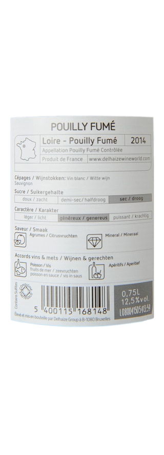 FR LOIRE POUILLY FUME | Loire | Pouilly Fumé 2014 Wit 