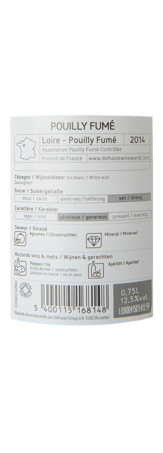 FR LOIRE POUILLY FUME | Loire | Pouilly Fumé 2014 Wit 