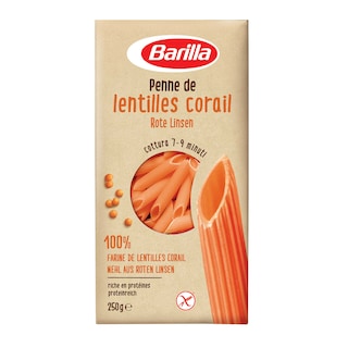 Barilla | Penne | Lentilles | Rouge 
