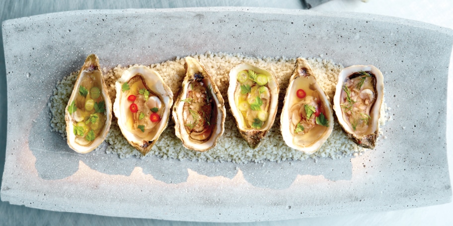 Huîtres aux trois dressings